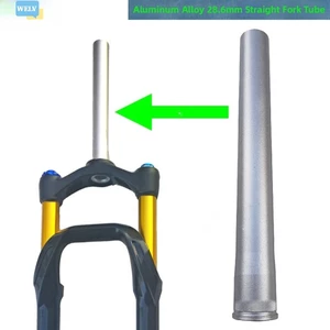 {Mới vào tháng 6} Nĩa giảm xóc xe đạp Giảm xóc dầu khí Hợp kim ống thẳng 28,6mm