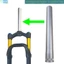 {Mới vào tháng 6} Nĩa giảm xóc xe đạp Giảm xóc dầu khí Hợp kim ống thẳng 28,6mm