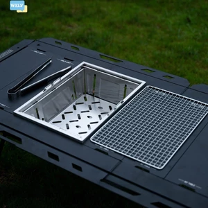 {Mới vào tháng 6} Di động CHO Bếp cắm trại ngoài trời Lưới nướng BBQ gấp nhỏ gọn có túi đựng