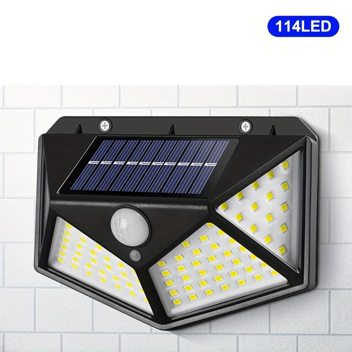Đèn năng lượng mặt trời 100 bóng LED và 114 bóng LED