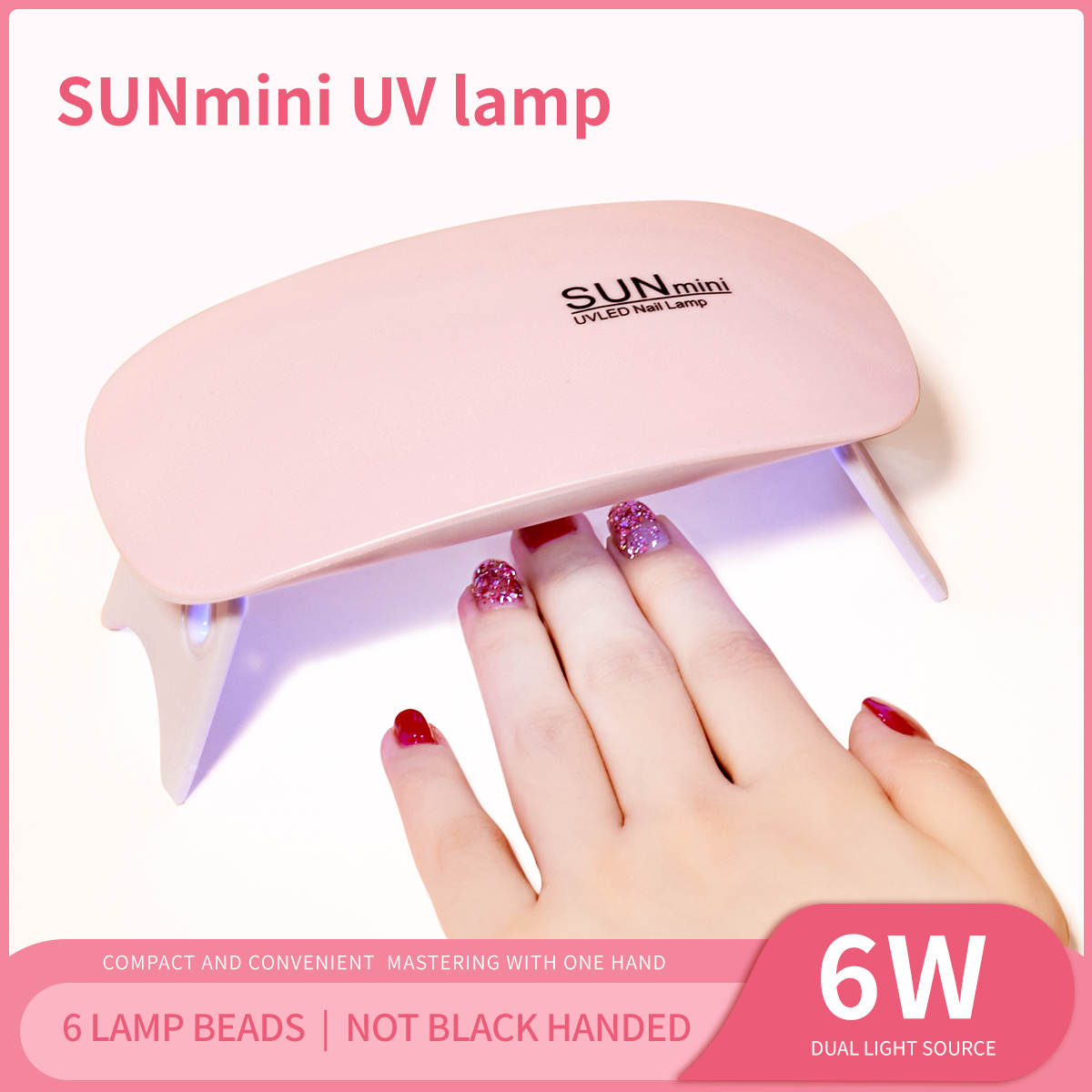 Product image 1 Đèn Sấy Khô Móng Tay mini 6w Bằng Tia uv / led Sạc micro usb Tiện Dụng Cho Gia Đình 1