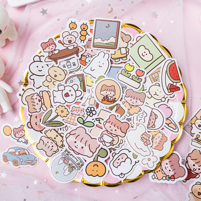 Set 100 Sticker Dán Trang Trí Dễ Thương Cho Học Sinh | Shopee Việt Nam
