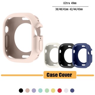 Ốp Silicon Mềm Cho Apple Watch Ultra 3 2 49mm Vỏ Bảo Vệ Cho iWatch Series 38mm 40 42 44mm 41 45mm Ốp Lưng