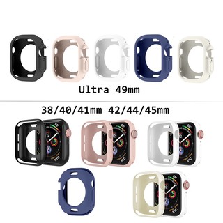 Ốp Silicon Mềm Cho Apple Watch Ultra 3 2 49mm Vỏ Bảo Vệ Cho iWatch Series 38mm 40 42 44mm 41 45mm Ốp Lưng