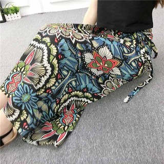 Chân Váy midi Dài In Hoa Một Mảnh Phong Cách Thái Lan Dành Cho Nữ