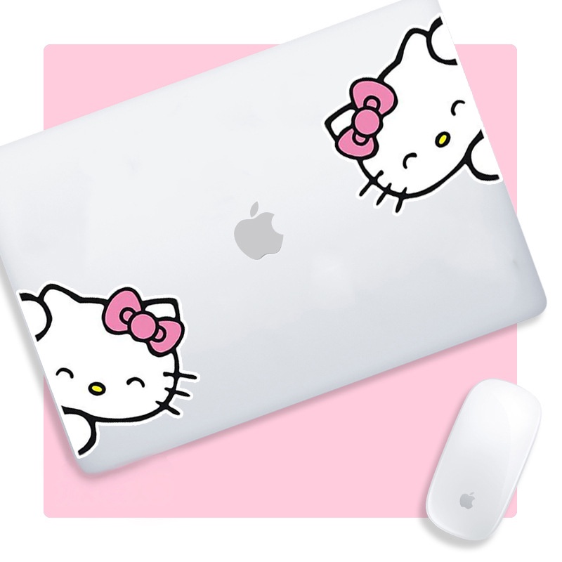 Nhãn Dán Trang Trí Xe Hơi Họa Tiết Mèo kitty Dễ Thương Chống Thấm Nước