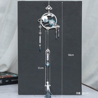 Hanfu phụ kiện tua rua hoa tráng men màu cấm bước rin.