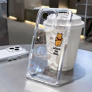 Ốp Điện Thoại Dẻo Trong Suốt Họa Tiết Gấu Winnie Cho Iphone 11 13 14 7 8 Plus 12 13pro Max X Xs Max 7 8 Se 2020