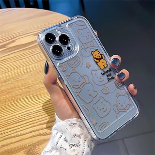 Ốp Điện Thoại Dẻo Trong Suốt Họa Tiết Gấu Winnie Cho Iphone 11 13 14 7 8 Plus 12 13pro Max X Xs Max 7 8 Se 2020