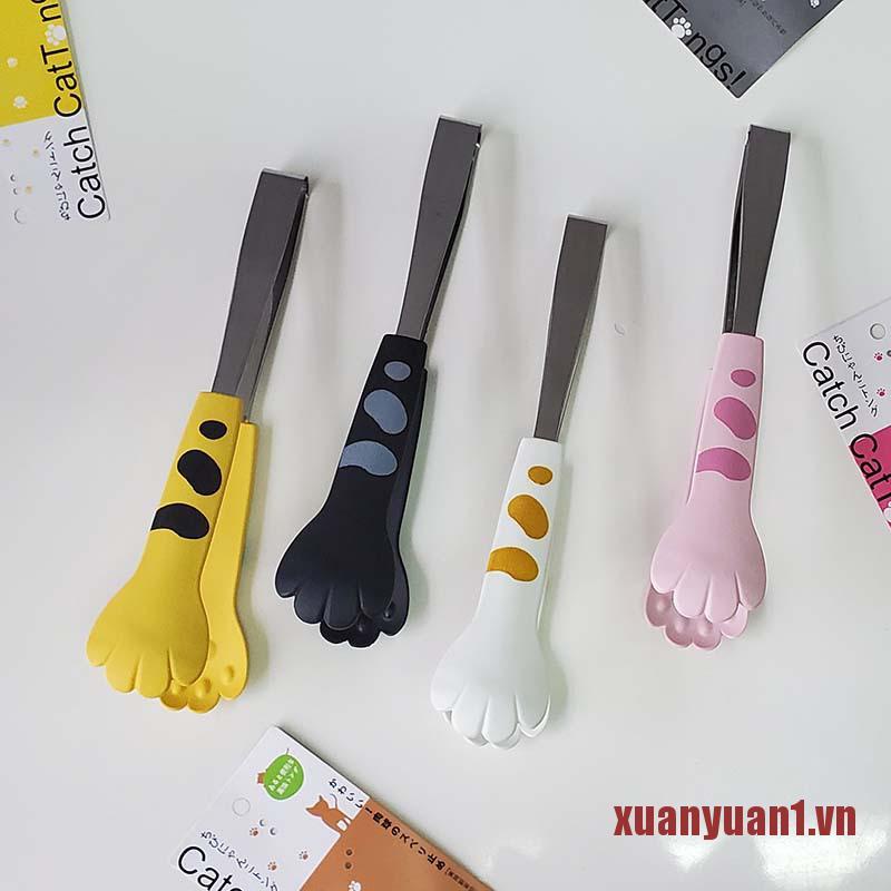 Kẹp thức ăn hình chân bằng thép không gỉ dễ thương