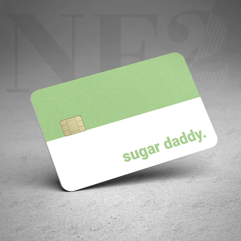 Miếng Dán Trang SUGAR DADDY - Decal Sticker Thẻ ATM (Thẻ Chung Cư, Thẻ Xe, Debit, Credit) NF2