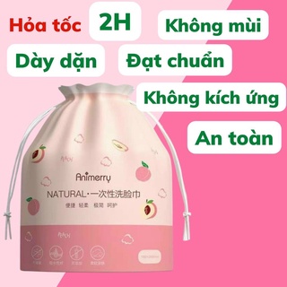 (HCM hỏa tốc)Túi khăn lau mặt dùng 1 lần Animerry, Túi khăn vải khô đa năng lau mặt tẩy trang dùng 1 lần - Túi 40 tờ