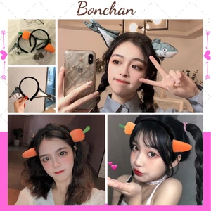 Bờm tóc cute Hàn Quốc hình con cá sấu và củ cà rốt hottrend dễ thương