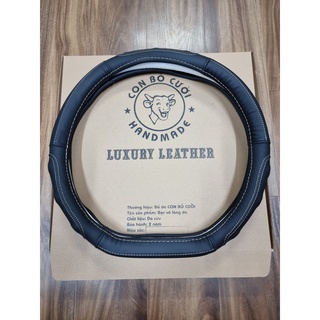 Da Thật- Bọc Vô Lăng Dcut Vát 1 đầu Ô Tô size 38cm đủ các hãng xe Da Cừu thật cao cấp bảo hành 2 năm về da