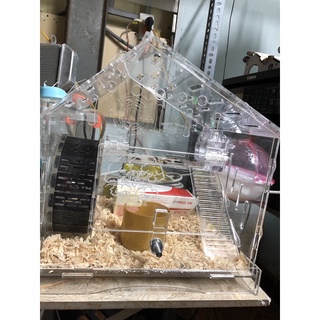 Lồng chuột hamster đầy đủ phụ kiện, 22x22x22cm, mê ka cao cấp, hàng chuẩn xịn