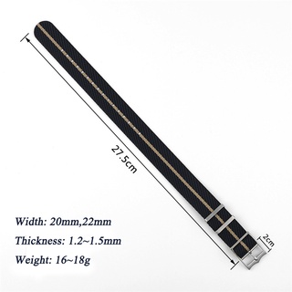 Dây Đeo Nylon 20mm 22mm Phong Cách Nato Dành Cho Đồng Hồ Rolex
