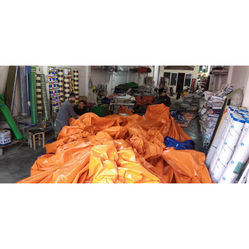 [Đủ Size]Bạt Nhựa Xanh Cam khổ 2m, 4m, 6m, 8m - Chưa mưa, che nắng tuyệt đối