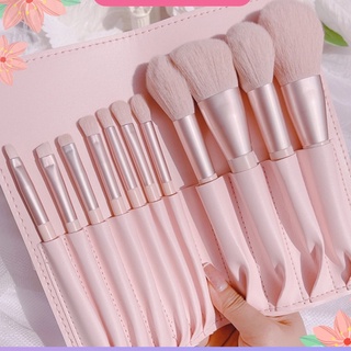 Set 11 Cọ Trang Điểm Mềm Mại Màu Hồng Xinh Xắn