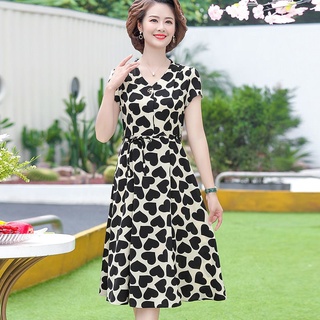 (THANH LÝ LẺ SIZE) ) Đầm Hoa Đẹp Cho Mẹ Sang Chảnh VH89