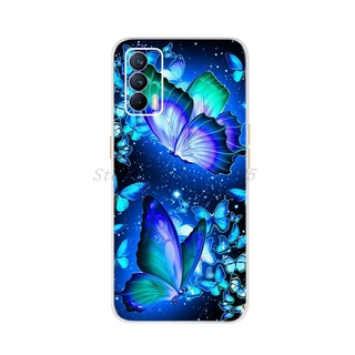 Ốp điện thoại silicon dẻo in hình vẽ hoa bồ công anh cầu vồng cho OPPO Realme V15 5G Realme V15 5G 6.4 inch
