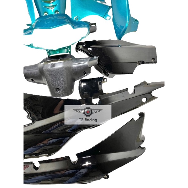 Dàn áo wave alpha - wave nhỏ xanh ngọc đen - tặng team 3 lớp