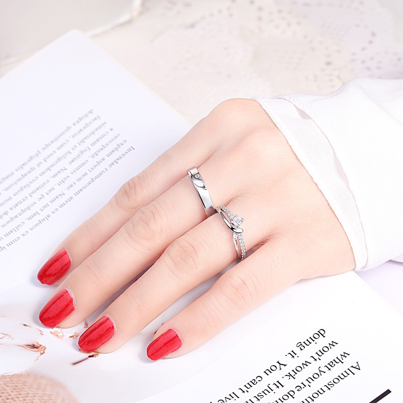 Thời Trang Nhẫn Cặp Đôi Có Thể Điều Chỉnh Độc Đáo