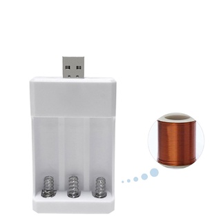 Bộ sạc pin AA / AAA loại 2 ngăn/ 3 ngăn/ 4 ngăn xài cổng USB