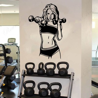 Decal Trang trí, tạo động lực trong Phòng GYM, xóa tan khoảng trống trên tường, tạo điểm nhấn, thu hút khách hàng P4