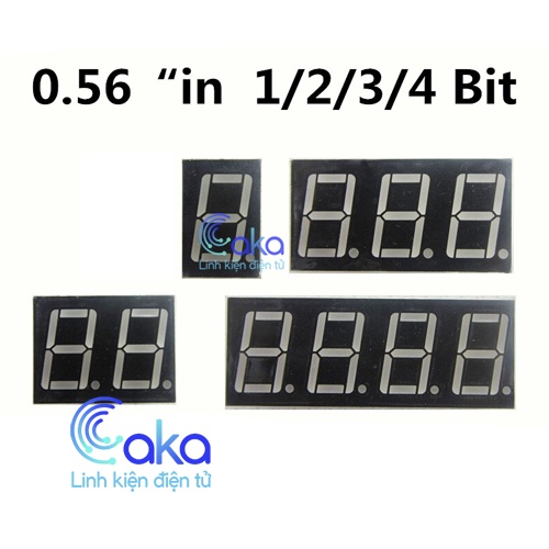 Led 7 đoạn 0.56 inch , Led 7 thanh 0.56 hiển tị 1 2 3 4 số tùy chọn ...