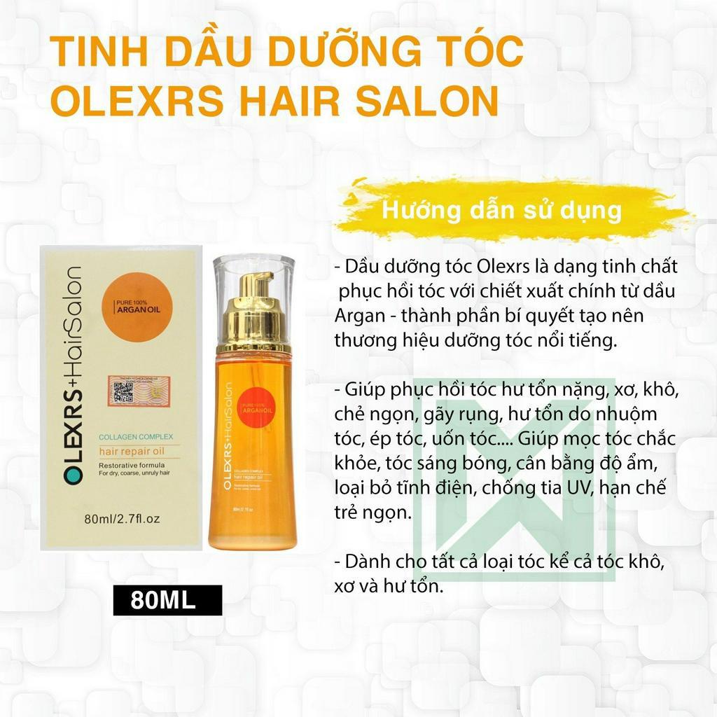 Ảnh Tinh dầu dưỡng tóc phục hồi ngừa trẻ ngọn Olexrs Hair Salon 80ml 3
