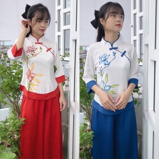 Sẫm Lụa Quần Váy # Đồ Bộ Nữ
