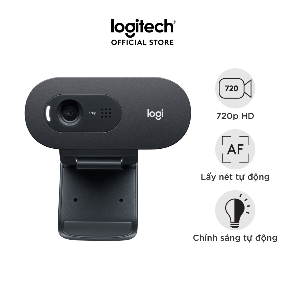 Webcam Logitech C270 720p HD – Góc cam 55o, mic giảm ồn, tự chỉnh sáng, chụp ảnh 3MB
