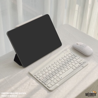 Bộ Bàn Phím và Chuột Bluetooth Siêu Mỏng Nhẹ Dành Cho tablet Pro 11,Air 4,Gen 5/6/7/8/9, Laptop, Smartphone v.v