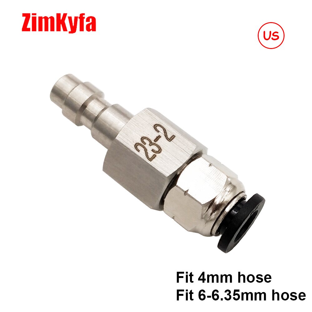 HPA (US Foster) 23-2 Nam / 2302 Nữ Ngắt Kết Nối Nhanh QD Lắp Lắp Lắp Lắp Đến 6MM - 6.35MM hoặc 4mm (5 / 32) OD Vòi