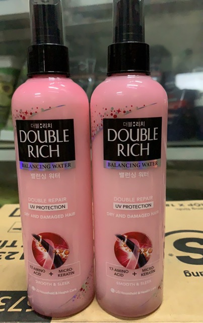 [ chính hãng] Xịt Dưỡng Tóc Mềm Mượt Double Rich 250ml mầu hồng | BigBuy360 - bigbuy360.vn