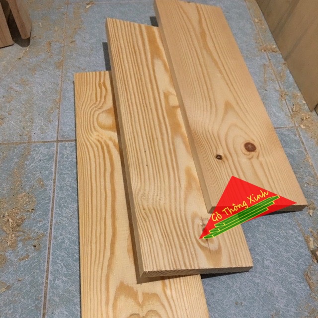 Com bo 3 tấm gỗ thông mới đẹp dài 50cm, rộng 14cm, dày 1.3cm thích ...