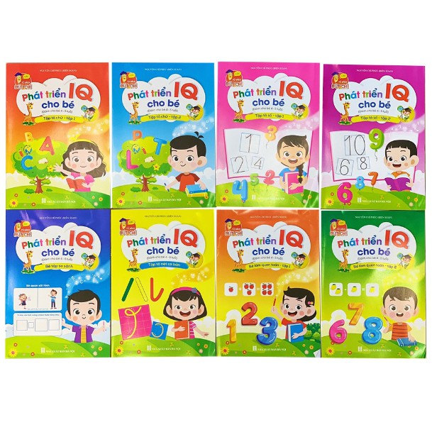 Ảnh Sách - Bộ phát triển IQ cho bé 4 đến 5 tuổi (Combo 8 cuốn) 3