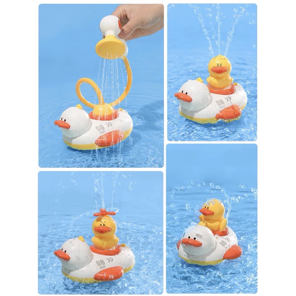 Đồ Chơi Vịt Phun Nước Thả Bồn Tắm Bể Bơi 5 Chế Độ Phun Nước Đồ Chơi Nhà Tắm Thả Bồn Tắm Cho Bé - Đồ Chơi Cho Bé PUKAPI