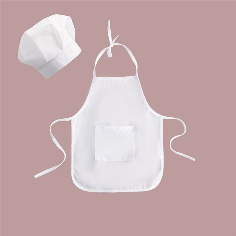 Shas Trẻ Em Tạp Dề Đầu Bếp Mũ Trước Bé Trai Bé Gái Tạp Dề Nhà Bếp Thủ Công Tạp Dề Trẻ Em