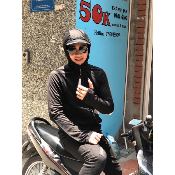 Áo Chống Nắng,Chất Thun kim Cương ,Co Giãn 4 Chiều,Thông Thoáng