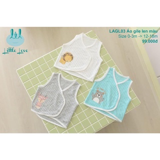 Áo gile len cho bé sơ sinh đến 18m Little Love