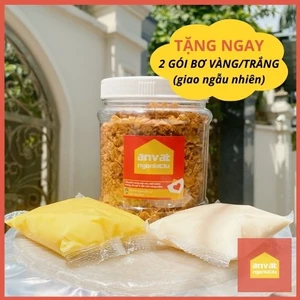 Combo 500g bánh tráng phơi sương + 300g muối tóp mỡ "CHÂN ÁI"