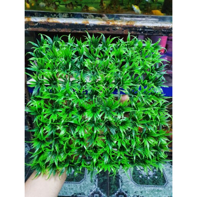 THẢM CỎ LÚA NHÂN TẠO TRANG TRÍ HỒ CÁ LÓT HỒ 25X25CM
