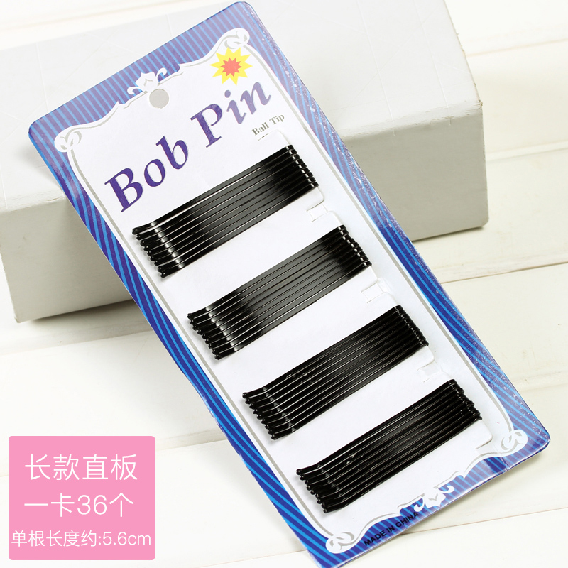 Set 24-60 Kẹp Tóc Màu Đen Thiết Kế Đơn Giản Dành Cho Nữ - Phụ Kiện Tóc