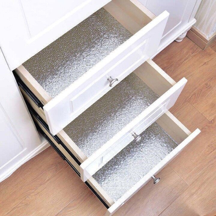 Cuộn Giấy Bạc Cách Nhiệt Dán Bếp ,Dán Kệ Tủ Chống Thấm Tiện Lợi  Cao Cấp