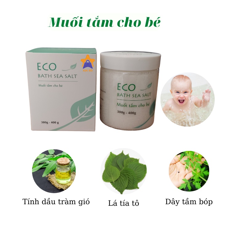 Ảnh Muối Tắm Bé Eco Sinh Dược 400g 2