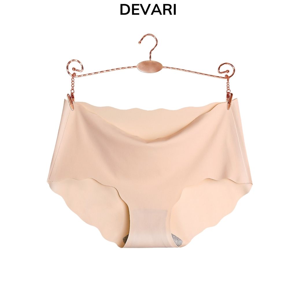 Quần lót nữ đúc su không đường may tàng hình viền lượn sóng đáy lót cotton kháng khuẩn DEVARI A09 - ảnh 4