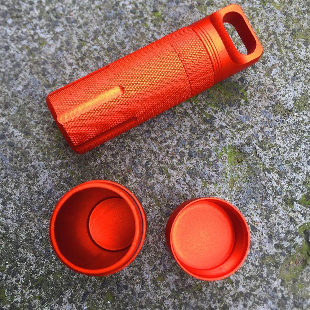 Chai Niêm Phong Chống Thấm Nước Nhôm - Hộp Đựng Thuốc Kín Khí EDC Dành Cho Hoạt Động Ngoài Trời, Cắm Trại Và Sinh Tồn