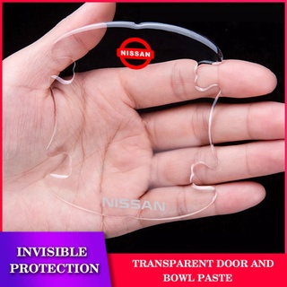 Bộ 10 miếng dán silicon tay, hõm, gương ô tô logo hãng xe NISSAN Sunny, Navara, Terra, Teana, X Trail, Altima