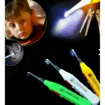 Đèn lấy ráy tai,ngoáy tai có đèn cho bé iu,đèn soi tai, có hộp nhựa đựng